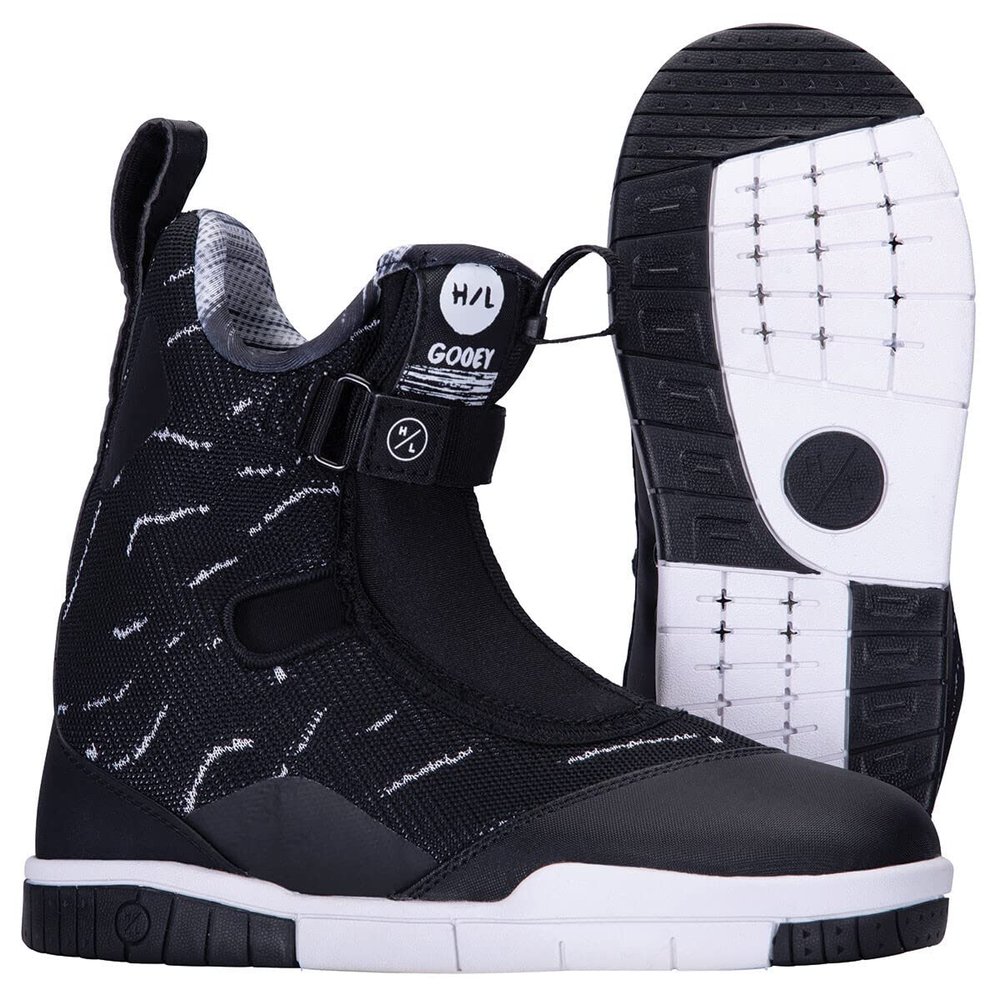 Hyperlite Gooey Mens Wakeboard Bindings Black/White 6