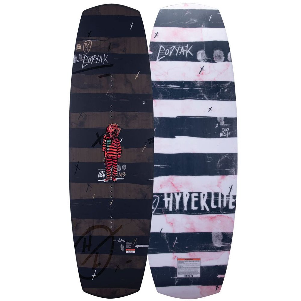 Hyperlite Codyak Mens Wakeboard Black/White 143cm