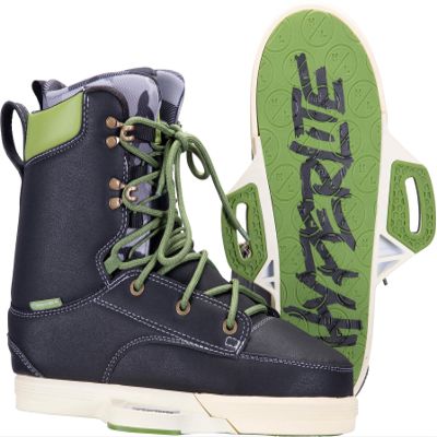 Hyperlite Codyak Mens Wakeboard Bindings Black/Green 10