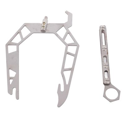 Acouto Mooring Rope Dock Hook Boat U Type Mooring Rope Threader, Stainless Steel Dock Hook Cable Wire Guider Ship Parking Tool, Mooring Whips Boat Hooks for Docking (Normal Version)