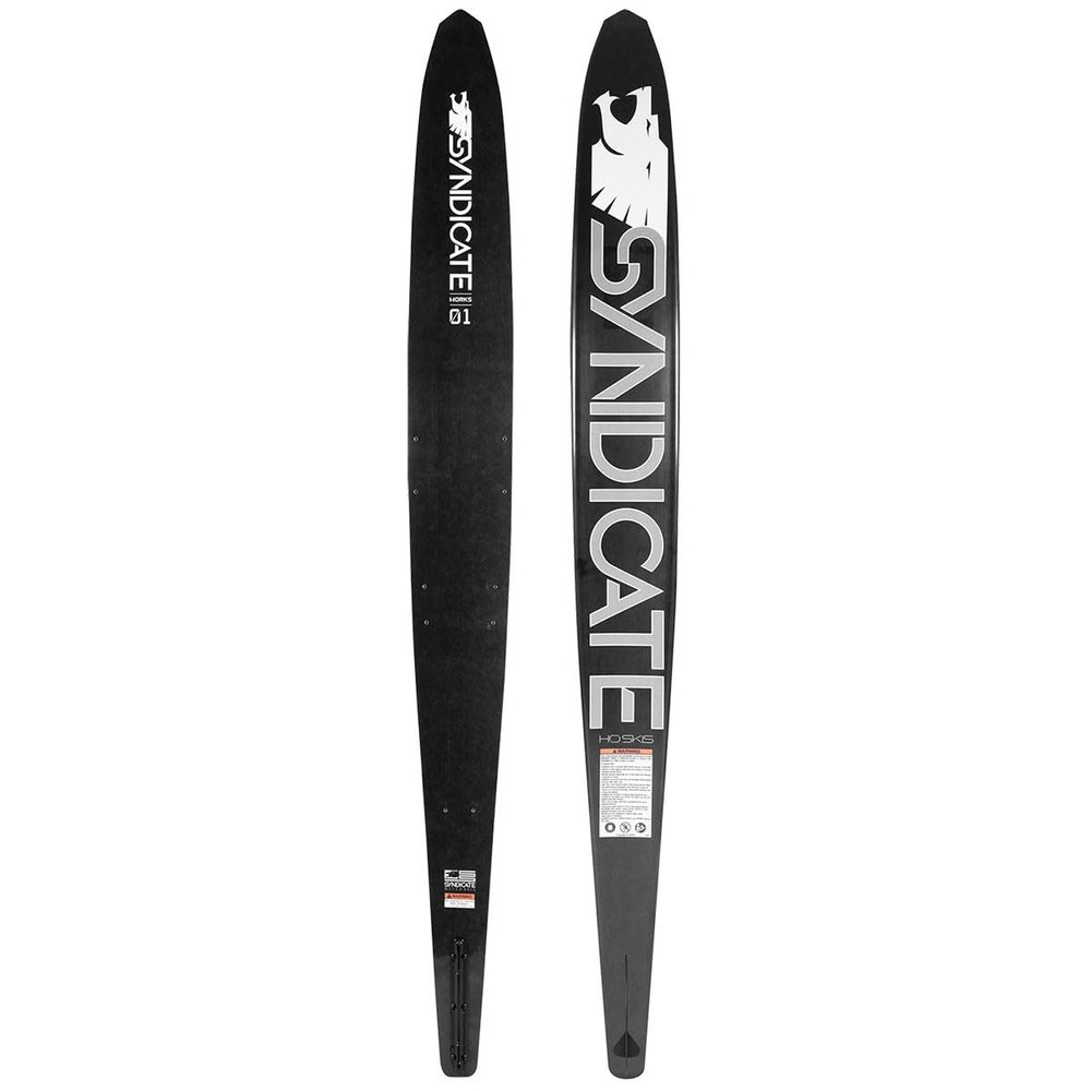 HO Syndicate Works 01 Slalom Waterskis Black/Silver Medium