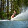 HO Carbon Omni Womens Slalom Waterskis Carbon/Pink 65in view 2
