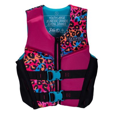 Hyperlite Indy CGA Girls Wakeboard Vest Pink/Black Size Large (65-90lbs)