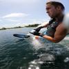 HO Carbon Omni Slalom Waterskis Carbon/Blue 69in view 4
