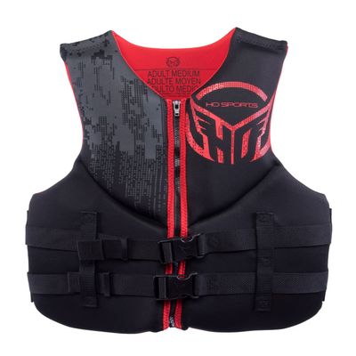 HO Pursuit CGA Mens Wakeboard Vest Black/Red Sz L