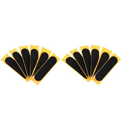 ibasenice 12pcs Grip Tape for Finger Sport Black Skid Decals Fingertip Grip Tape for Skateboard Toys