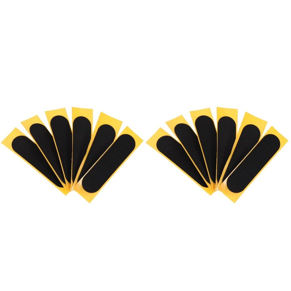 ibasenice 12pcs Grip Tape for Finger Sport Black Skid Decals Fingertip Grip Tape for Skateboard Toys