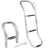 White Water  3-Step Removable Inflatable Boat Boarding Solution | 304 Stainless Steel Folding Design with Adjustable Lanyard and Carabiner for Boats, Yachts, Ships, Dinghies, Kayaks | AM1013S view 1
