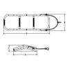 White Water  3-Step Removable Inflatable Boat Boarding Solution | 304 Stainless Steel Folding Design with Adjustable Lanyard and Carabiner for Boats, Yachts, Ships, Dinghies, Kayaks | AM1013S view 2