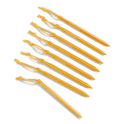 THE NORTH FACE V-Stake M Tent Stakes (8-Pack) - Aluminum Ground Anchors for Camping, Lightweight, Heavy Duty Strength, Summit Gold, One Size