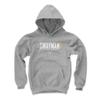 500 LEVEL Jeremy Swayman Youth Sweatshirt (Youth Hoodie, X-Large, Gray) - Jeremy Swayman Boston Elite WHT view 1