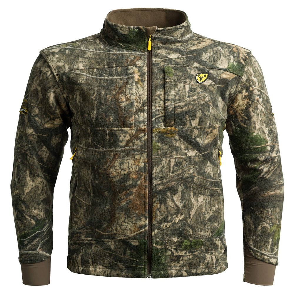 SCENTBLOCKER Adrenaline Camo Zip-Up Jacket for Men (Mossy Oak Country DNA, Medium)