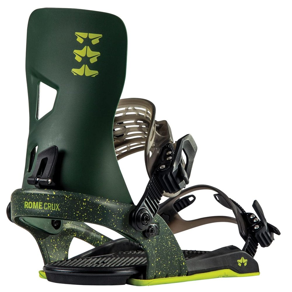 Rome Snowboards Mens Crux Snowboard Binding - 2022/2023 Swamp | Large/X-Large