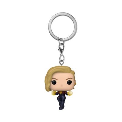 Funko POP! Keychain: The Marvels - Captain Marvel Novelty Keyring - Collectable Mini Figure - Stocking Filler - Gift Idea - Official Merchandise - Movies Fans - Backpack Decor