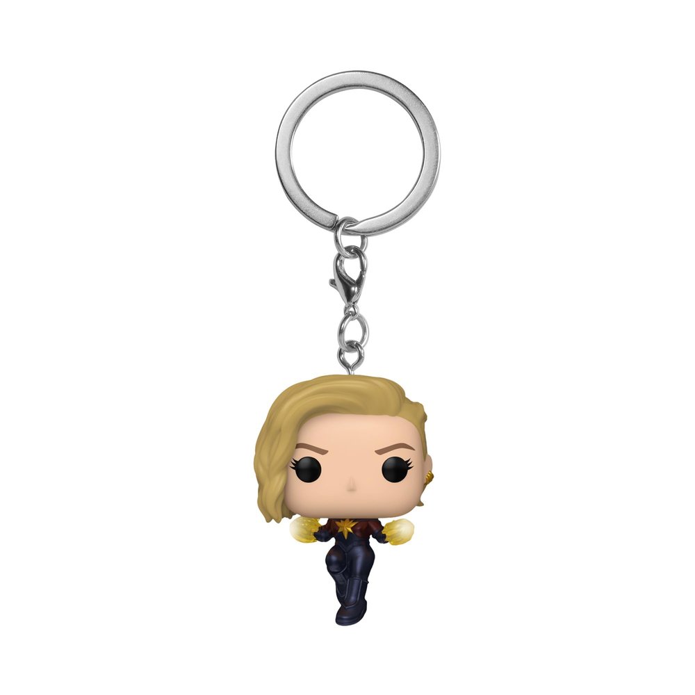 Funko POP! Keychain: The Marvels - Captain Marvel Novelty Keyring - Collectable Mini Figure - Stocking Filler - Gift Idea - Official Merchandise - Movies Fans - Backpack Decor