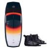 Hyperlite Baseline Mens Wakeboard 136 W/Remix Bindings Black/Orange 136cm/(10-14) view 1