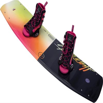 Hyperlite Cadence Womens Wakeboard 138 W/Jinx Bindings Black/Yellow 138cm/(8-11)