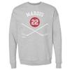 500 LEVEL Mario Marois Sweatshirt (Crew Sweatshirt, XX-Large, Heather Gray) - Mario Marois Winnipeg 22 Sticks WHT view 1
