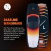Hyperlite Baseline Wakeboard + Remix Bindings Wakeboard Package - Perfect for Beginner to Intermediate Riders - 131cm, Binding Size (4-8) view 2