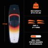 Hyperlite Baseline Wakeboard + Remix Bindings Wakeboard Package - Perfect for Beginner to Intermediate Riders - 131cm, Binding Size (4-8) view 3