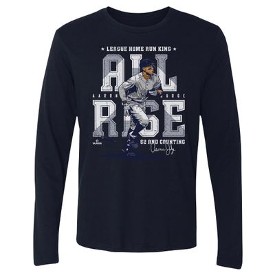 500 LEVEL Aaron Judge Long Sleeve Tee (Long Sleeve, XX-Large, Navy) - Aaron Judge New York Home Run Record WHT