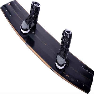 Hyperlite Rusty Pro Mens Wakeboard 140 W/Team X Bindings Black/Gold 140cm/(9-10)