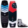 Hyperlite Murray Pro Mens Wakeboard 134 W/Formula Bindings Black/Red 134cm/(7-10.5) view 3