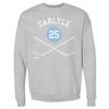 500 LEVEL Randy Carlyle Sweatshirt (Crew Sweatshirt, XX-Large, Heather Gray) - Randy Carlyle Pittsburgh 25 Sticks WHT view 1