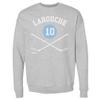 500 LEVEL Pierre Larouche Sweatshirt (Crew Sweatshirt, XX-Large, Heather Gray) - Pierre Larouche Pittsburgh 10 Sticks WHT view 1