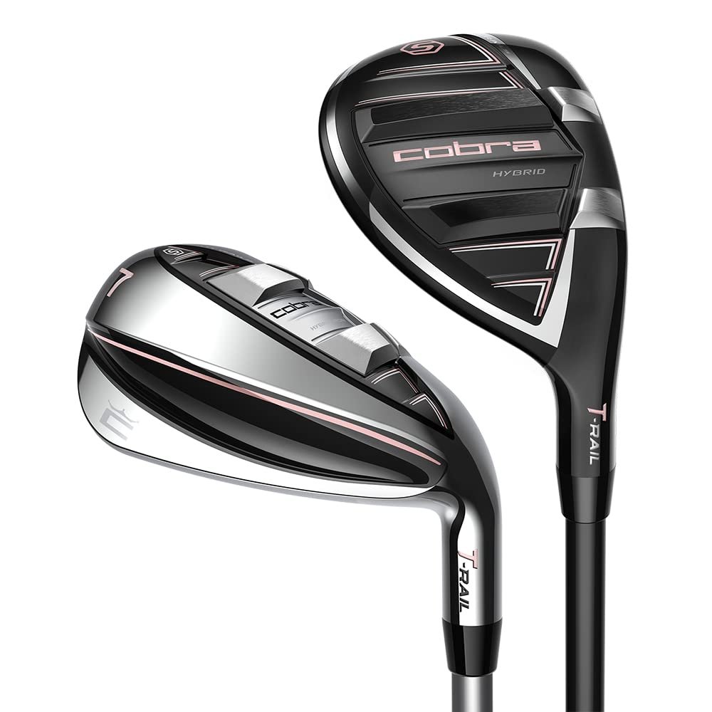 Cobra Women's T-Rail Hybrid-Irons Graphite Ladies 5 Hybrid, 6-PW,SW