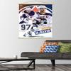 Trends International NHL Edmonton Oilers - Connor McDavid 22 Wall Poster, 22.37" x 34.00", Print and Beechwood Hanger Bundle view 2