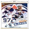 Trends International NHL Edmonton Oilers - Connor McDavid 22 Wall Poster, 22.37" x 34.00", Print and Beechwood Hanger Bundle view 3