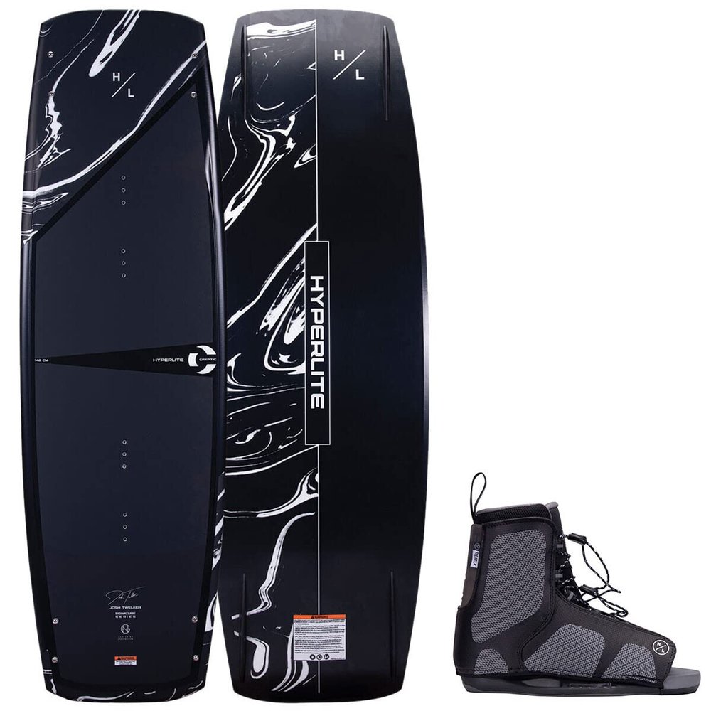 Hyperlite Cryptic Kids Wakeboard 128 W/Remix Bindings Black 128cm/(4-8)