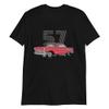 1957 57 Chevy Bel Air Red Antique American Collector Car Owner Short-Sleeve Unisex T-Shirt view 1