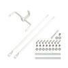 Showa Industries MVA-N-R WHT Bicycle Basket Mount for Front [ADVANS+f Mount] Mount R (V+N), White view 1
