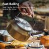 Thous Winds Camping Kettle 1Liter, Camp Tea Coffee Pot Stainless Steel Outdoor Hiking Kettle Pot Lightweight Durable Camping Tea Kettle view 2