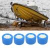 4PCS Wobble Roller Trailer, Marine Ribbed Wobble Roller 108x75x19mm Blue PP High Temp Resistant for Boat Yacht Trailer view 3