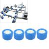 4PCS Wobble Roller Trailer, Marine Ribbed Wobble Roller 108x75x19mm Blue PP High Temp Resistant for Boat Yacht Trailer view 4