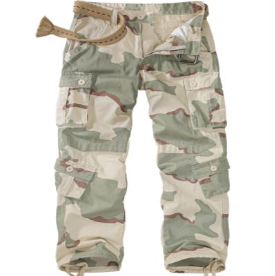 Men's BDU Casual Military Pants, Tactical Wild Army Combat Rip Stop Camo Cargo Work Pants Trousers with 8 Pockets (7533 Leaf Camo 36)