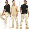 Men's BDU Casual Military Pants, Tactical Wild Army Combat Rip Stop Camo Cargo Work Pants Trousers with 8 Pockets (7533 Leaf Camo 36) view 4