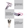 Tent Stake Hammer, Camping Hammer Portable Lightweight Multi Functional Tent Hamme Stainless Steel Ox Horn Head Tent Stake Hammer with Aluminium Handle for Camping Hiking Backpacking Gardenin(Gray) view 4