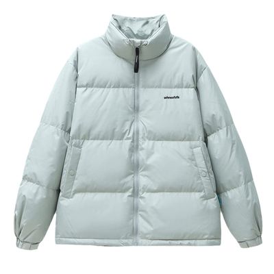 Pulcykp Winter Women's Hooded Down Jacket Casual Coat Light Portable Cashmere Jacket Blue M