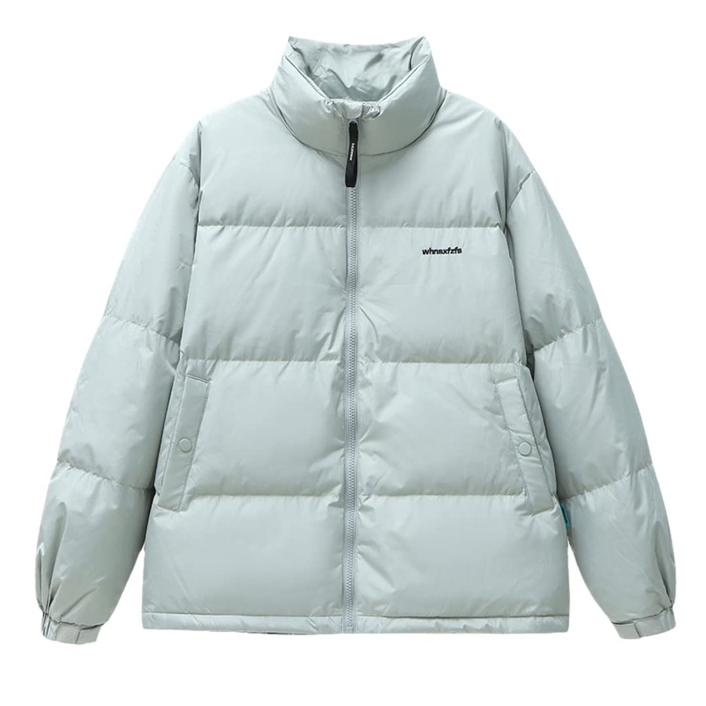 Pulcykp Winter Women's Hooded Down Jacket Casual Coat Light Portable Cashmere Jacket Blue M