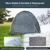 Bike Cover Storage Tent, Foldable Outdoor Bike Tent for Bikes, Garden Tools, Lawn Mover, Waterproof Storage Tent (Grey) view 4