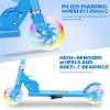 Scooter for Kids Ages 3-12 - Kids Kick Scooters with Led Light Up Wheels & 3 Levels Adjustable Handlebar, Lightweight Foldable 2 Wheel Girly Pink Scooter, Christmas Birthday Gifts for Girls Boys. view 3