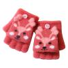 Baby Girls Boys Flip Cover Winter Knit 2-15 Convertible Gloves Toddler With Mitten Womens Fashion (Red, One Size) view 1