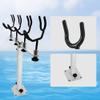 Mojiate PVC Coated Fishing Rod Holder Aluminum Fishing Rod Bracket Sure Grip Pole Support for Boat, Ship, Yacht and More, Gifts for Water Sports Enthusiasts and Presents for Fishing Lovers view 3