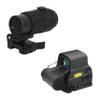 558 Green & Red Dot Reflex Scope and G45 5X Magnifying Glass Combo, Optical Holographic Hybrid Sight with G45 Magnifier, Quick Release Rollover Multiplier, for 20mm Rail Mount (Black) view 1