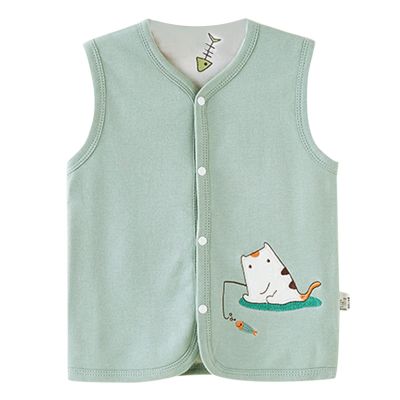 Winter Coat Outerwear Toddler Baby Boys Girls Winter Sleeveless Cartoon Coat Outwear Warm Coat Vest Jacket Cow