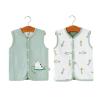 Winter Coat Outerwear Toddler Baby Boys Girls Winter Sleeveless Cartoon Coat Outwear Warm Coat Vest Jacket Cow view 2